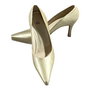 Vera Wang Stuart Weitzman Shoes Womens 6.5B Cream Satin Pump Bridal Formal Event